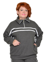 Толстовка с лампасами Дымка