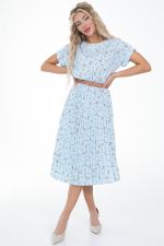 Платье Летнее  (гофре,небесный) Diolche