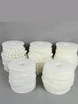 Бусы на нитке, 6мм, 30м