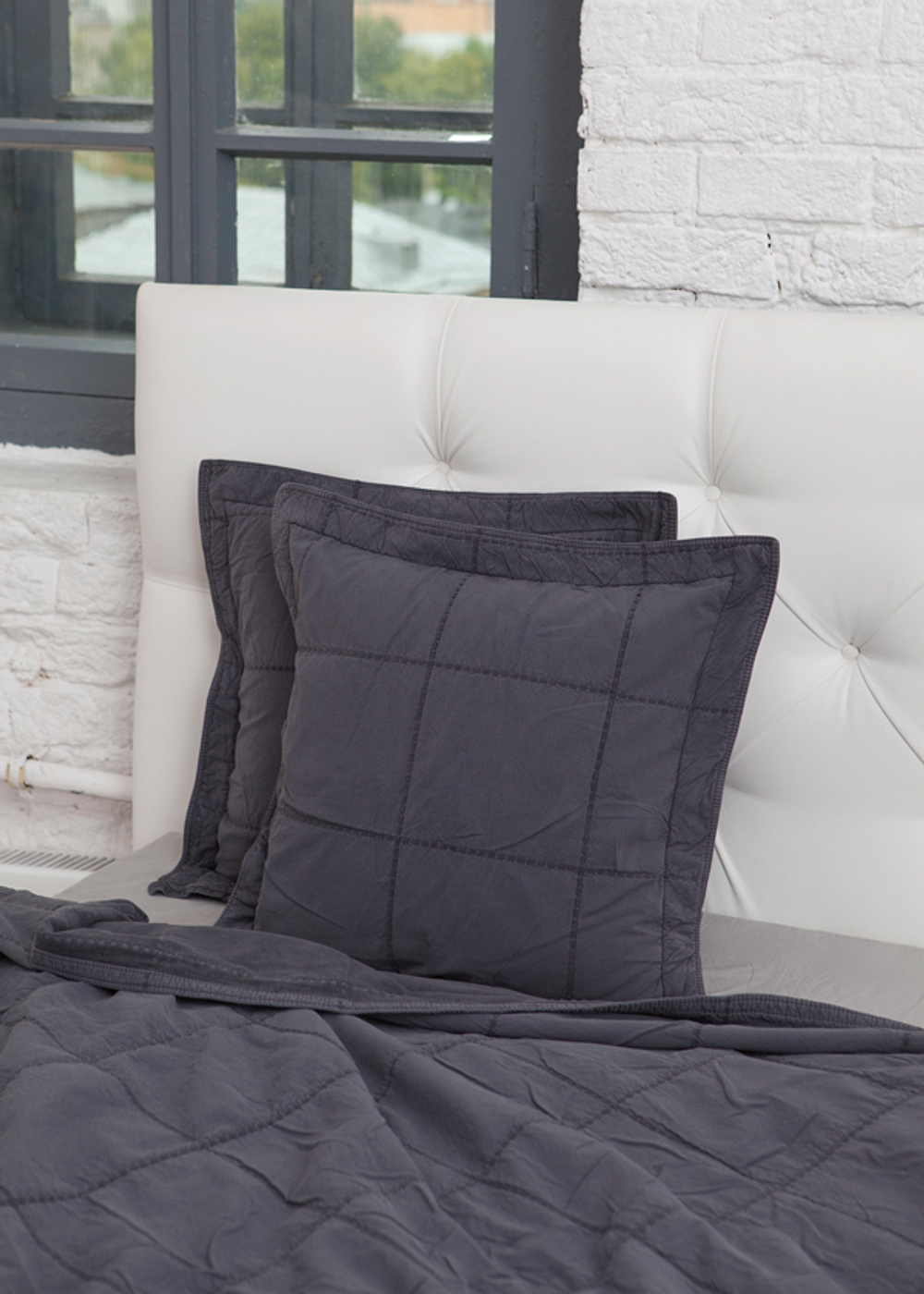 Наволочка декоративная 47x47 Luxberry Soho антрацит