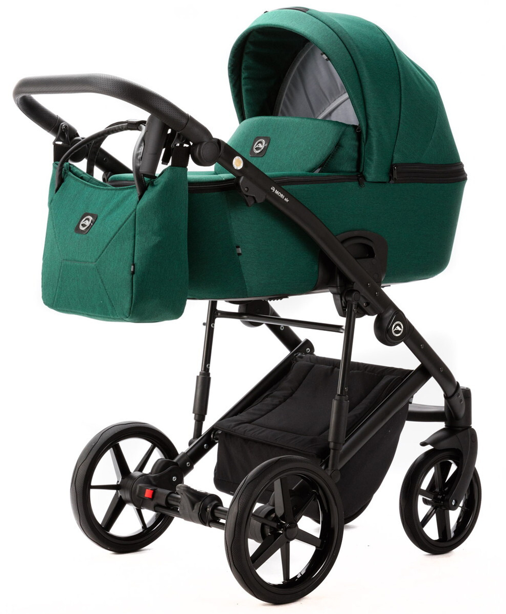 Детская коляска Adamex Mobi New 2 в 1 MN-TK52 ТЕМНО-ЗЕЛЕНЫЙ
