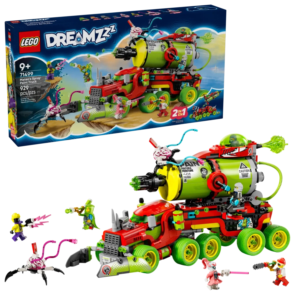 Конструктор LEGO DREAMZzz 71499 Грузовик Матео с краской из баллончика