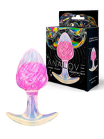 Розоватая анальная пробка со спиралевидным рельефом - 9 см. (Цвет: розовый)