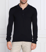 хлопковое поло san pepe HUGO - темно-синий(50474182)