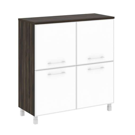 Yalta Шкаф квадратный LT.SD-1.2 R white Дуб Мали/Стекло White 1098*452*1168