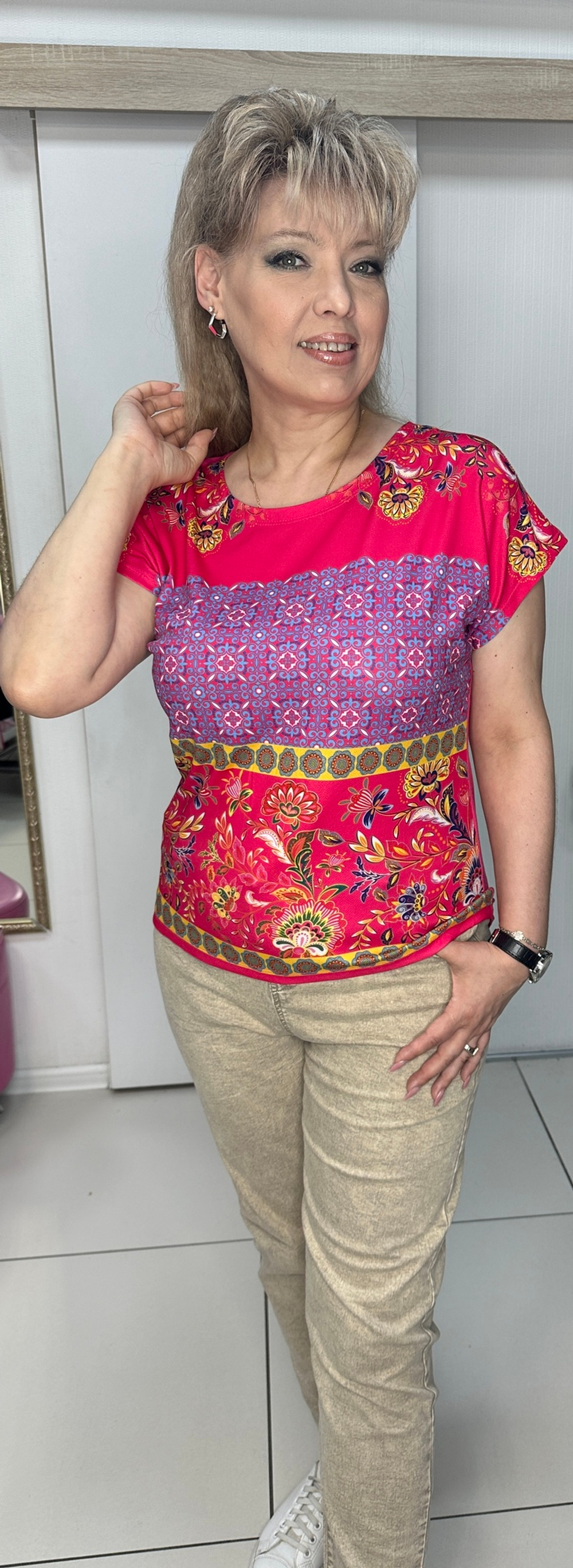 Яркий летний блузон