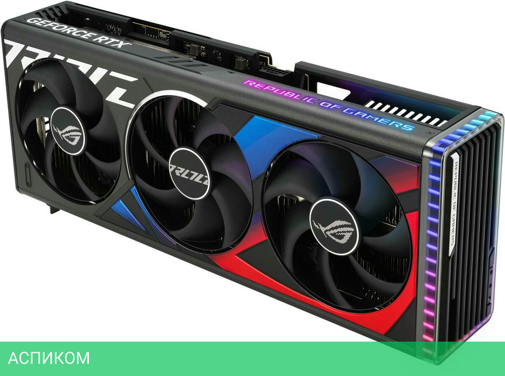 Видеокарта ASUS ROG Strix GeForce RTX 4090 OC Edition 24GB GDDR6X ROG-STRIX-RTX4090-O24G-GAMING (90YV0ID0-M0NA00)