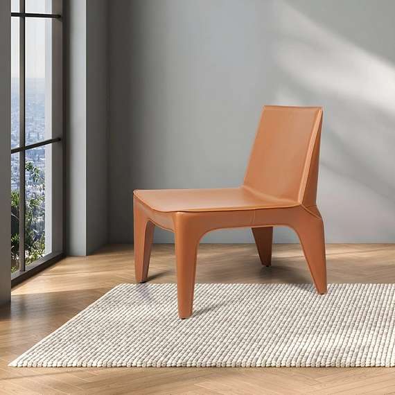 Лаунж-кресло Bocca, коричневая экокожа