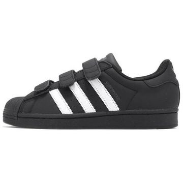 Кроссовки adidas originals SUPERSTAR для скейтборда Низкие Кроссовки Черные Унисекс