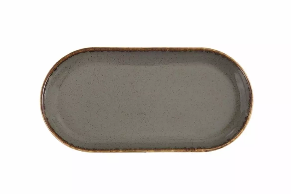 Блюдо овальное 30 cm / DARK GREY
