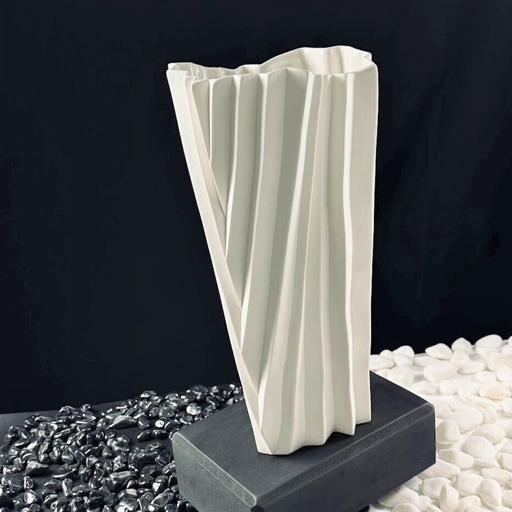 Lenardi 135-103 Ваза 35см ЭФИОПИЯ в под.уп.(х4)Фарфор