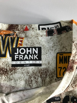 Футболка John Frank пестрая, маркировка S, визуально на 44/46 размер