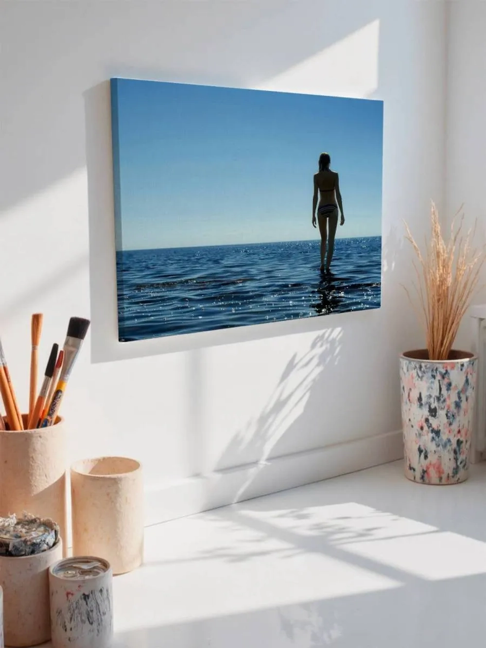 Картина на стену 40 X 50 Девушка на море