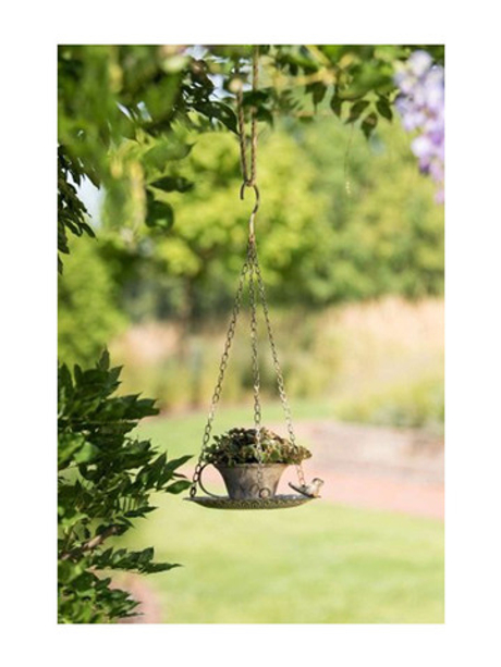 Кормушка "Чашка с птичкой" D21xH7 см + 48 см подвес