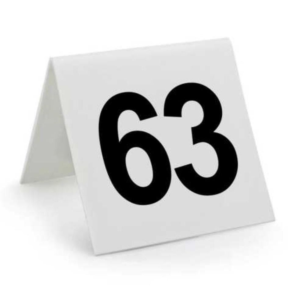 Табличка "Номера" (51-75) 7,5*7,5 см, пластик, P.L. Proff Cuisine