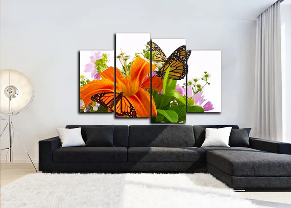 Модульная картина "Тигровая лилия"