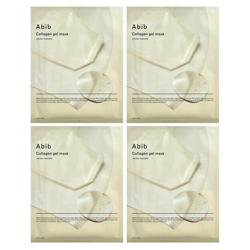 Abib, гелевая маска с коллагеном, иерихонская роза, 4 шт. по 35 г (1,23 унции)