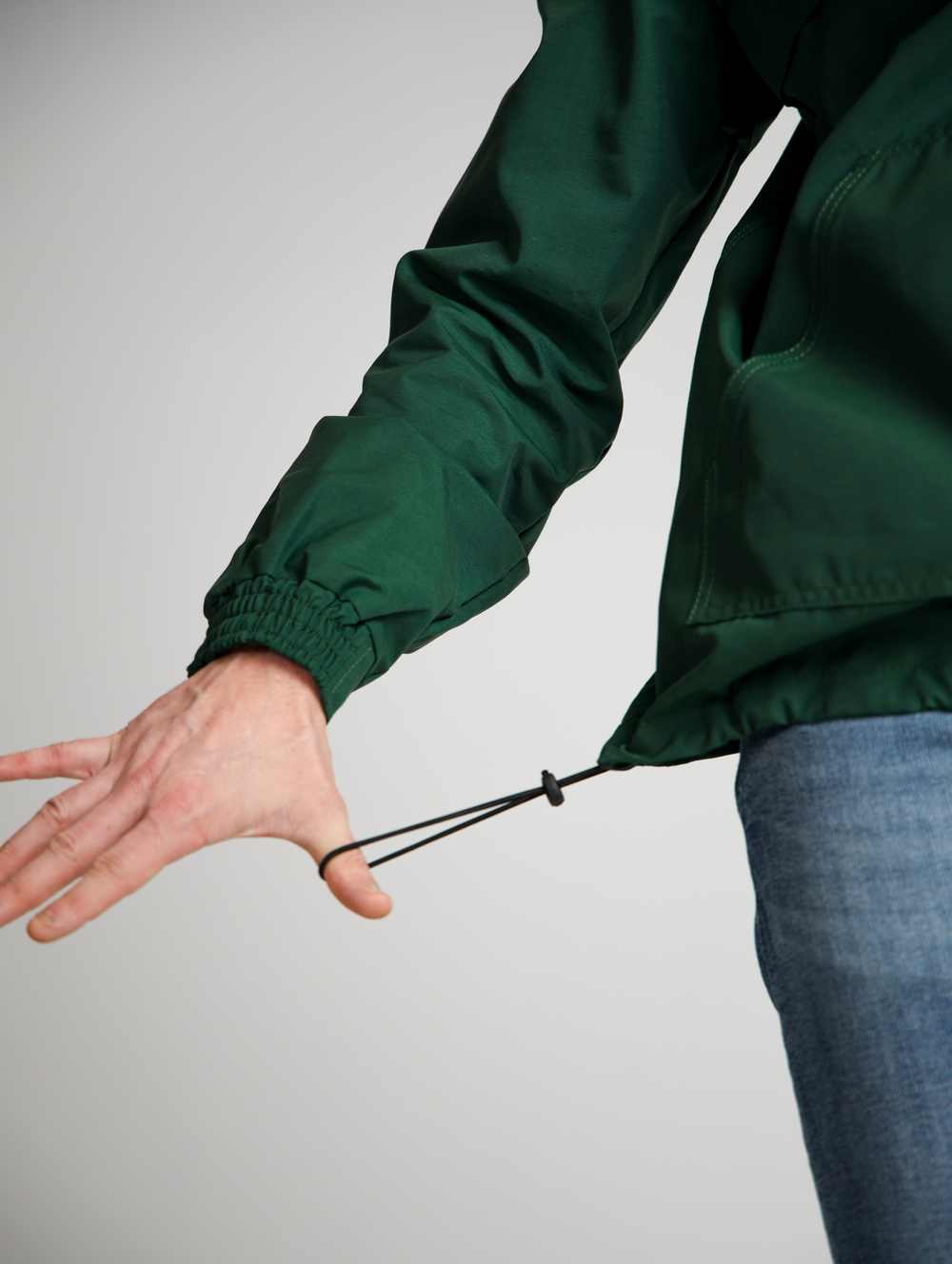 Анорак мужской без утеплителя зеленый Город Горький