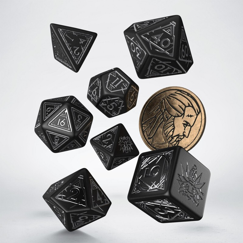 The Witcher Dice Set Geralt - Silver Sword