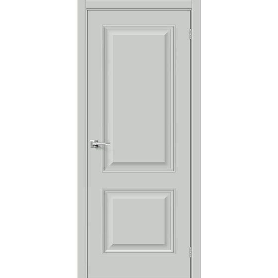 Купить Межкомнатная дверь ПЭТ Классик-12 Grey Silk глухая