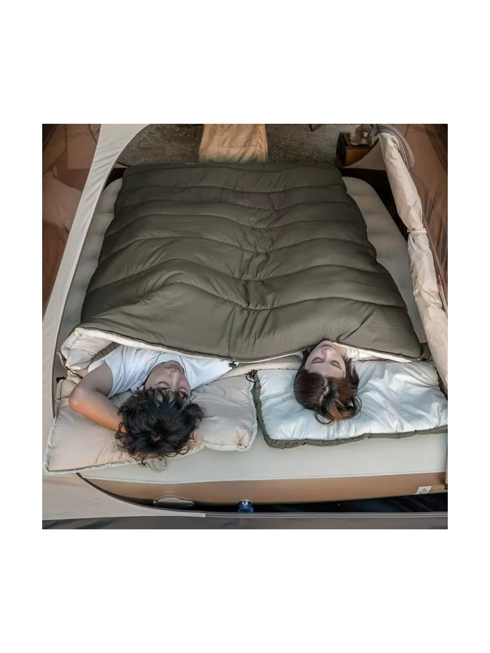 Мешок спальный Naturehike Lingdong, 225х75см, (ТК: +2C), (правый), зеленый
