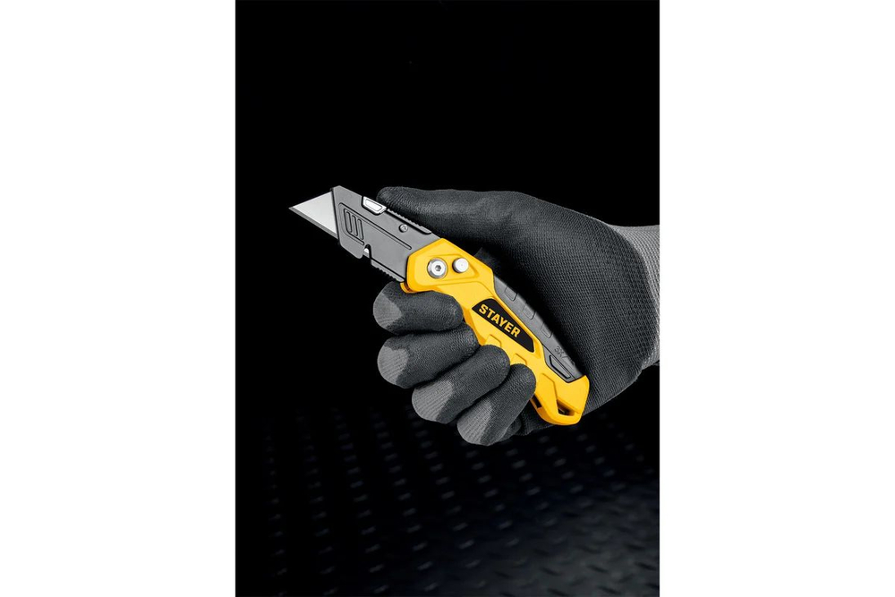 Строительный нож складной STAYER FOLD тип А24