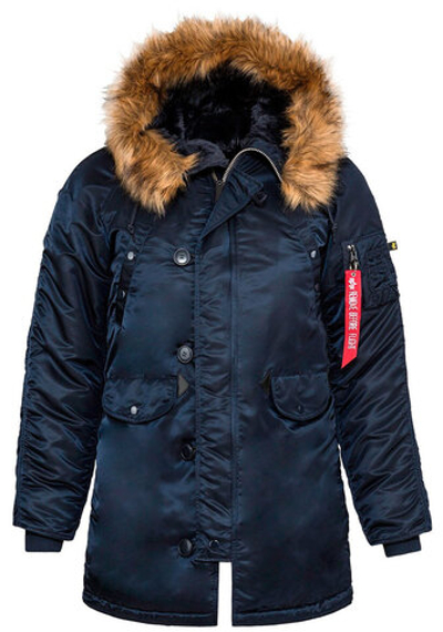 Куртка Аляска Женская - Alpha N-3B W Parka (синий/оранж - r.blue/orange)