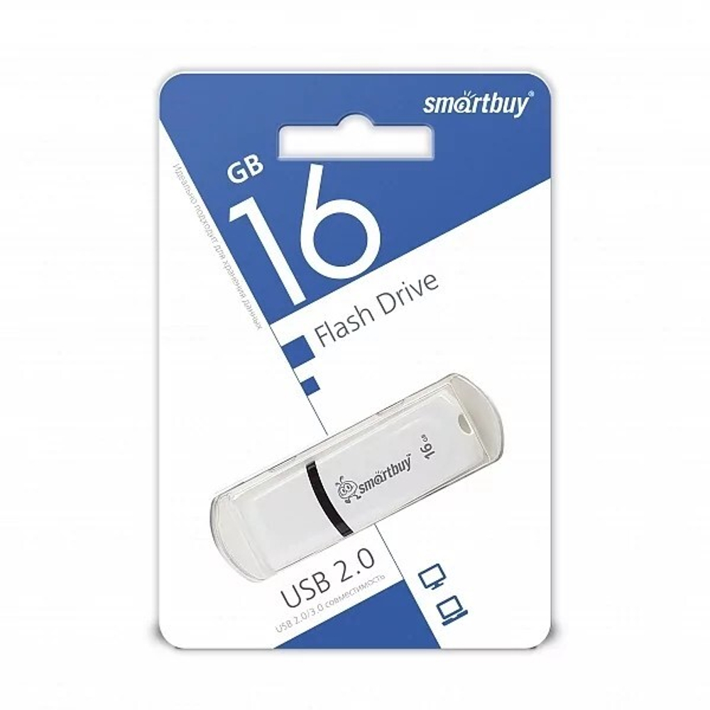 Флешка Smart Buy USB 16GB Paean White