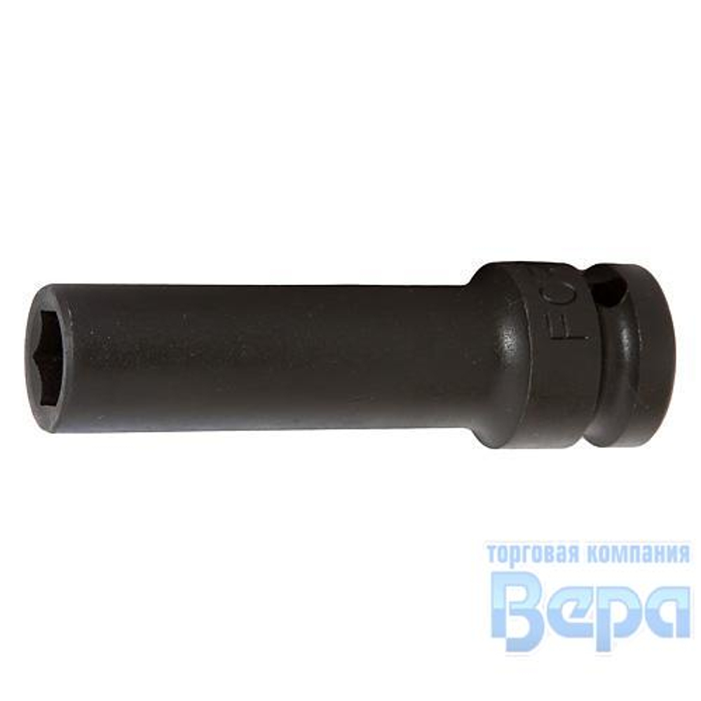 Головка 1/2" DR 19мм 6-гранная ударная удлиненная тонкая L= 80 mm ROCK FORCE