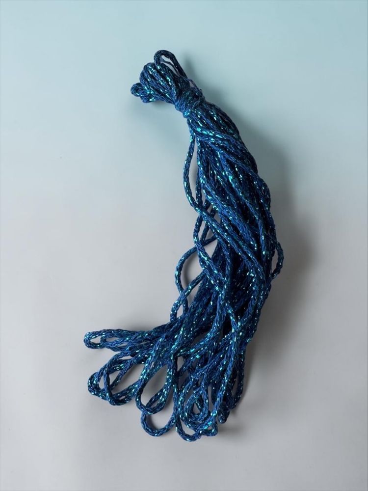 Бобинная пряжа Cotton Lurex (Blu)