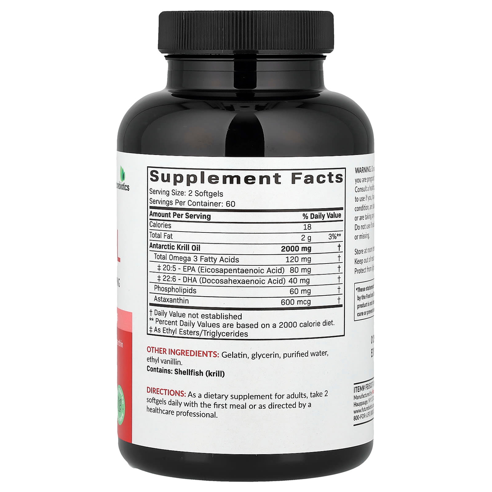 Futurebiotics, масло антарктического криля, 120 капсул