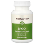 Real Mushrooms, ERGO + L-эрготионеин`` 60 капсул
