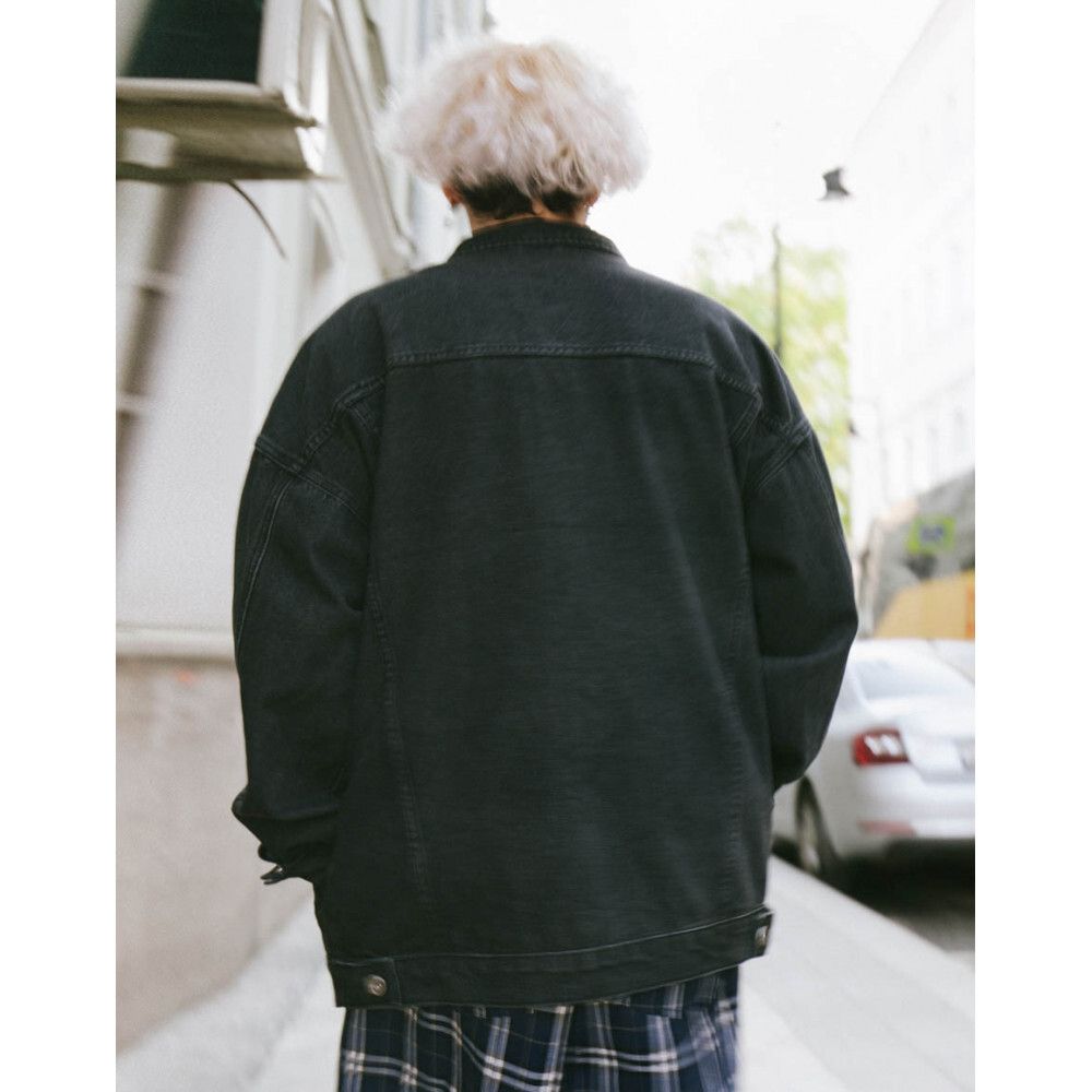 Купить Куртка БИЧ Джинсовка Оверсайз Черная Куртка БИЧ Джинсовка Оверсайз Черная