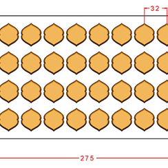 1021 | Форма для шоколадных конфет (275*175мм)