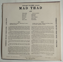 Винтажная виниловая пластинка LP Thad Jones And His Ensemble Mad Thad (Japan 1972) (No Obi)