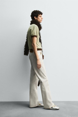 ZARA HARRY LAMBERT X DISNEY ВЯЗАНАЯ ФУТБОЛКА MICKEY MOUSE, ЖЕЛТЫЙ