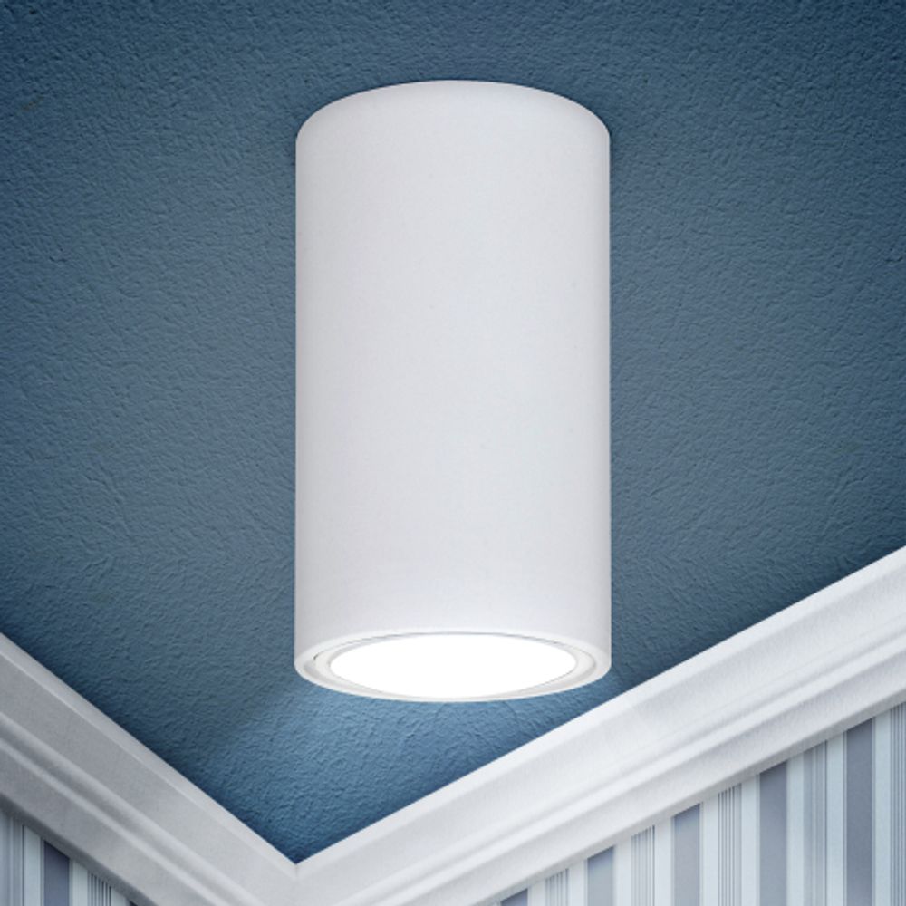 OL15 GU10 WH Подсветка ЭРА светильник накладной под GU10, белый | Накладные светильники