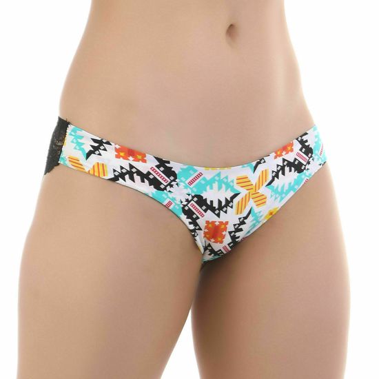 Женские трусы слипы с кружевной вставкой разноцветные ROMEO ROSSI RR2504-3