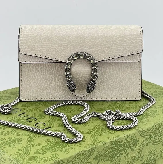 Сумка Gucci Dionysus GG Super Mini белый