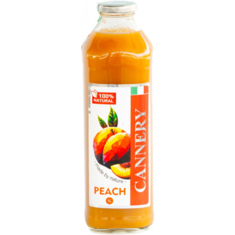 Сок натуральный Cannery Персик с мякотью 1 л