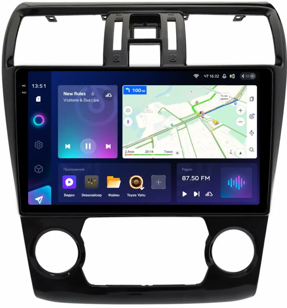 Магнитола для Subaru Levorg 1 VM 2014-2017 (без штатной КЗВ, рамка большая) - Teyes CC3-2K на Android 10, 2K QLED, ТОП процессор, CarPlay, 4G SIM-слот
