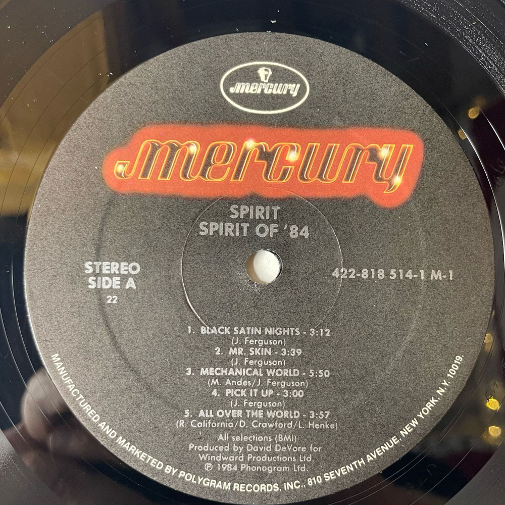 Винтажная виниловая пластинка LP Spirit Of 84 (USA 1984) Black Satin Nights