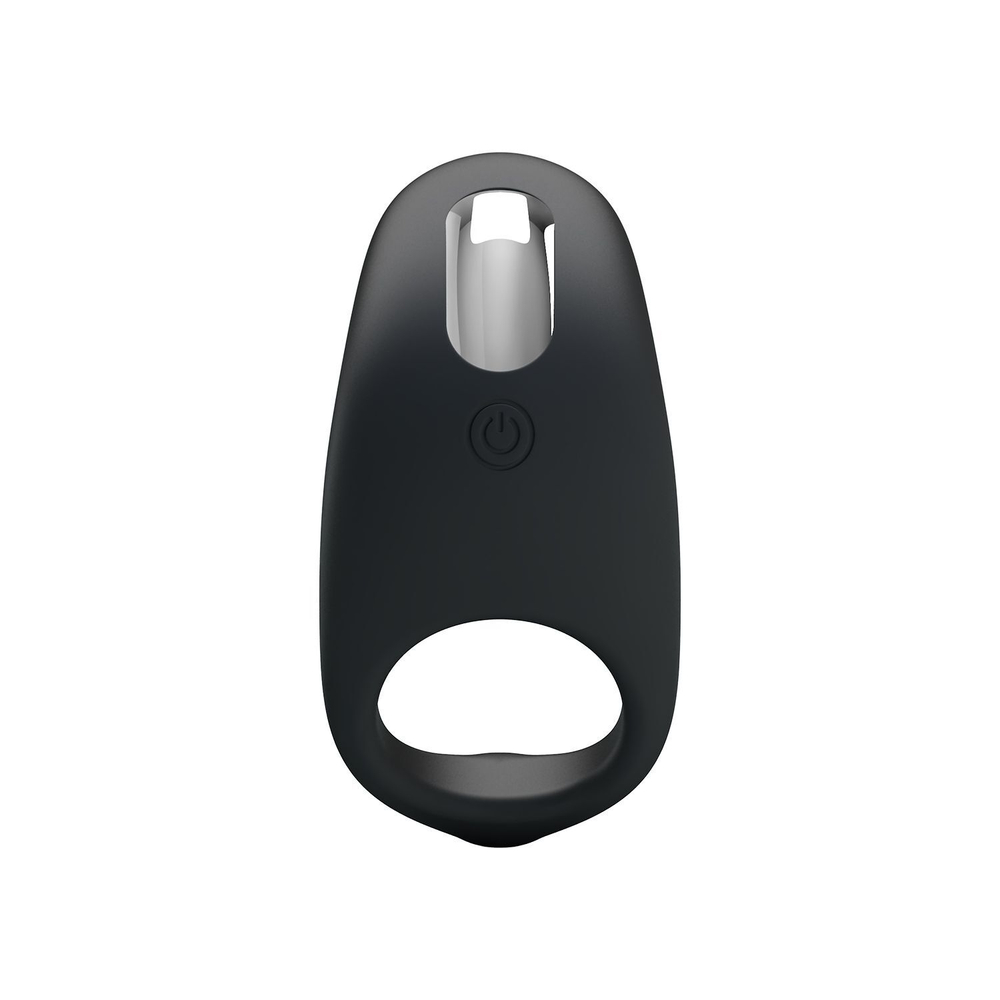 Черное перезаряжаемое эрекционное кольцо Gemma