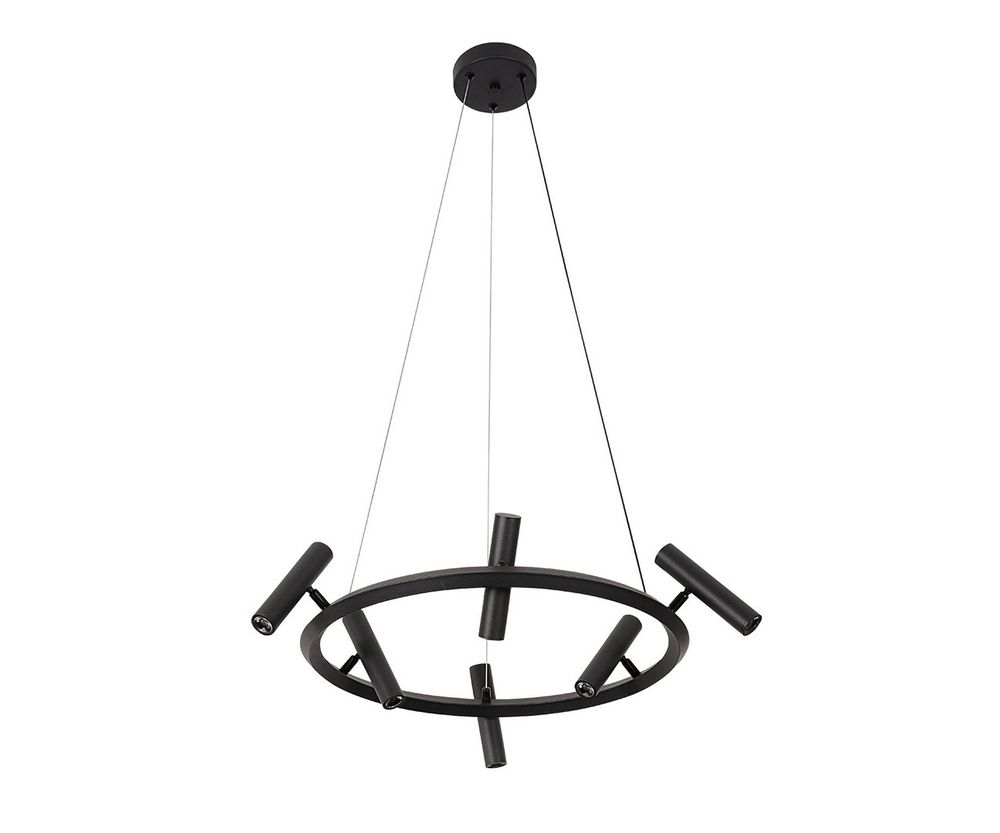 Kink Light 07613-6A,19 Люстра Верония черный Led 18w