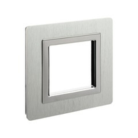 Рамка из алюминия, "Avanti", серая, 1 пост (2 мод.)