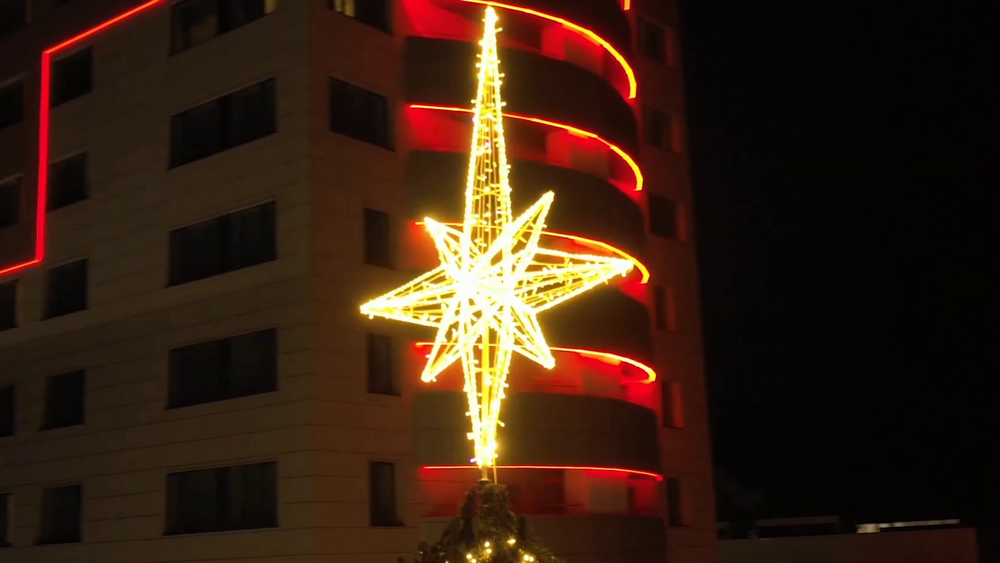 звезда макушка на елку "Роза Ветров"