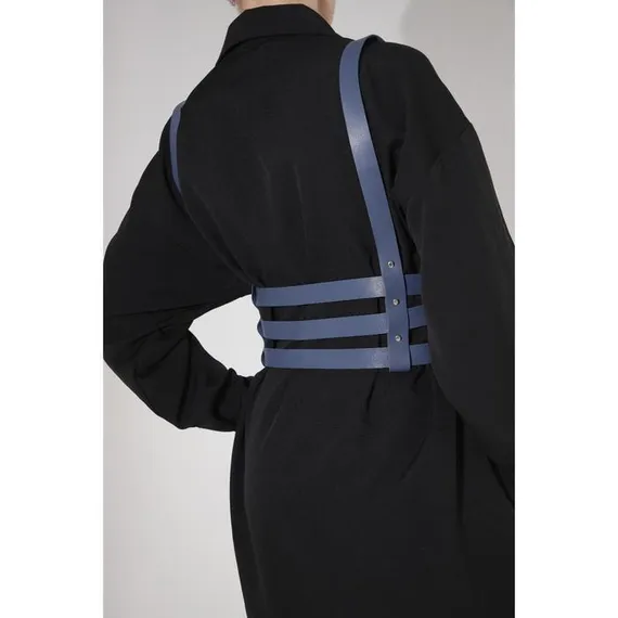 Портупея, цвет синий