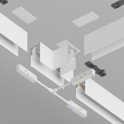 Коннектор Т-образный для накладного магнитного шинопровода Maytoni Gravity TRA010CT-41W