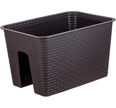 Кашпо на перила РОТАНГ 12л М3227