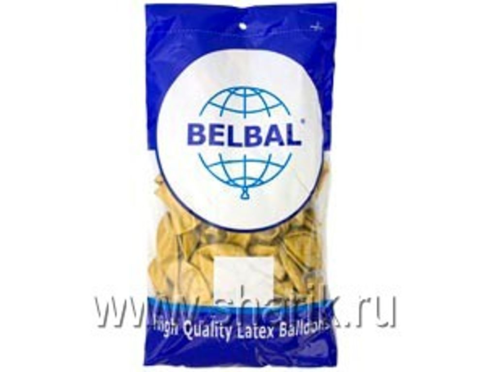 Шар (14"/36 см) Металлик Экстра Gold 060 50 шт.